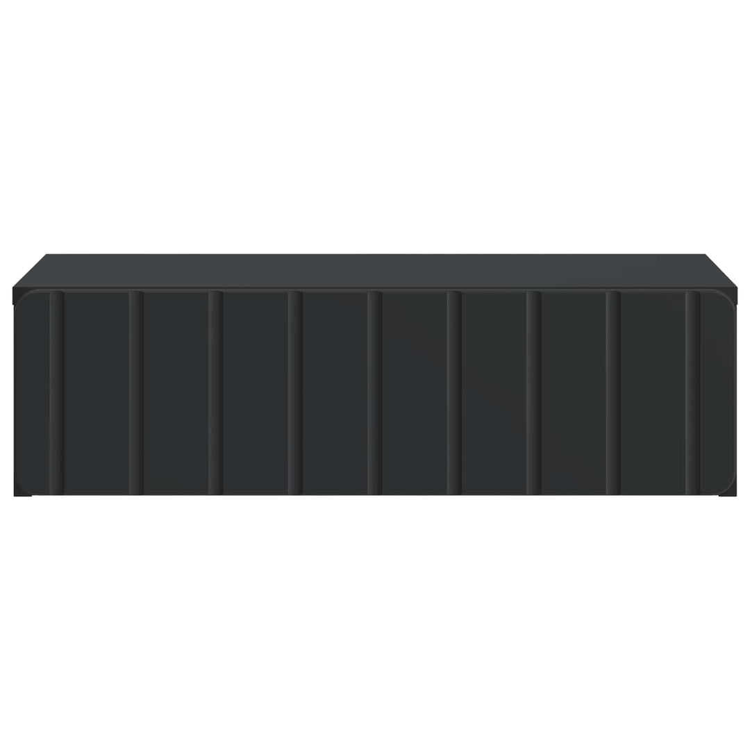 Væghængt Sideskab Sort 59 x 34,5 x 17 cm Konstrueret træ