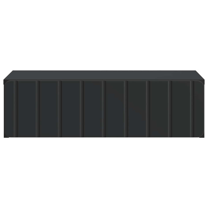 Væghængt Sideskab Sort 59 x 34,5 x 17 cm Konstrueret træ