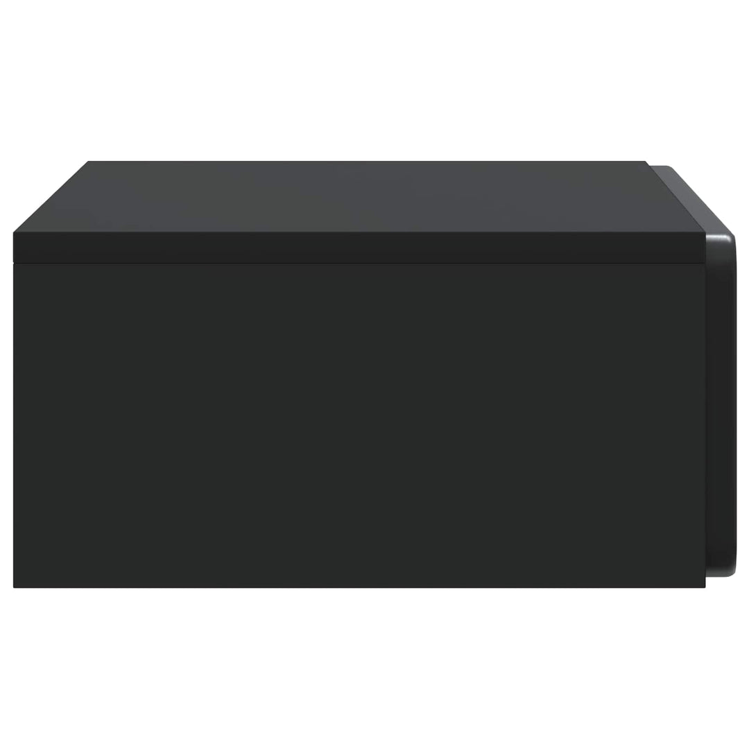 Væghængt Sideskab Sort 59 x 34,5 x 17 cm Konstrueret træ