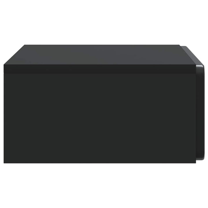 Væghængt Sideskab Sort 59 x 34,5 x 17 cm Konstrueret træ