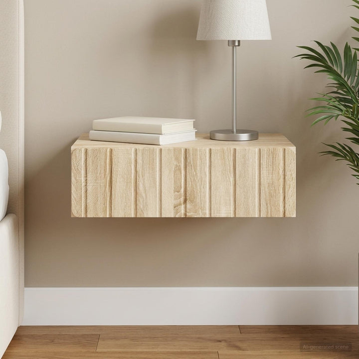 Væghængt Sideskab Sonoma-eg 59 x 34,5 x 17 cm Konstrueret træ