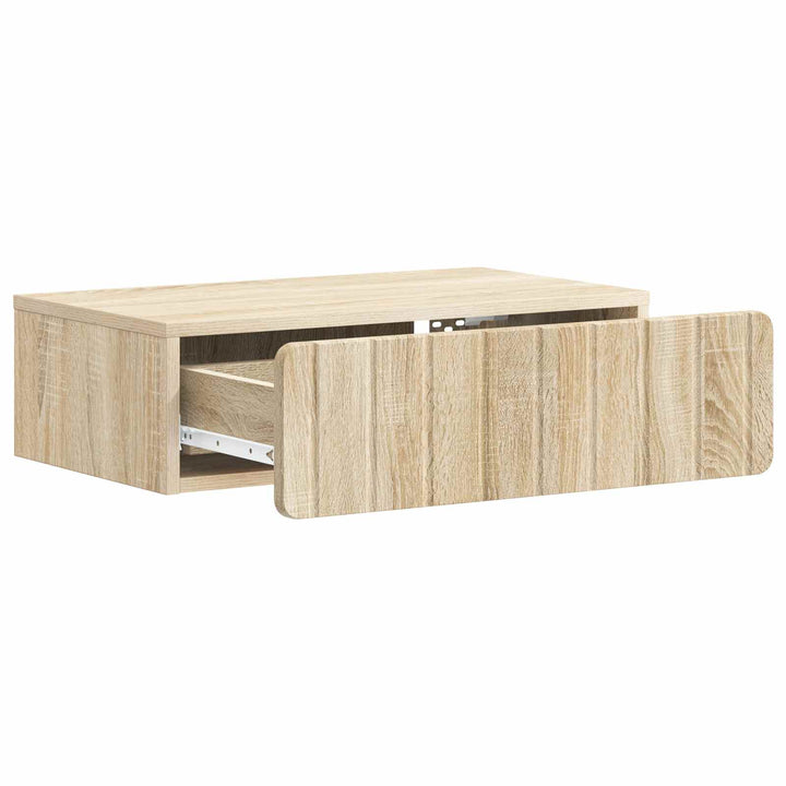 Væghængt Sideskab Sonoma-eg 59 x 34,5 x 17 cm Konstrueret træ