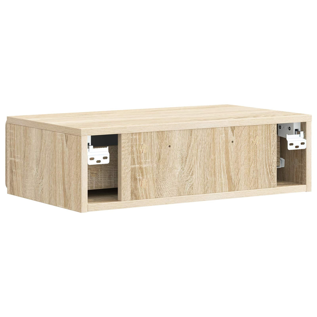 Væghængt Sideskab Sonoma-eg 59 x 34,5 x 17 cm Konstrueret træ