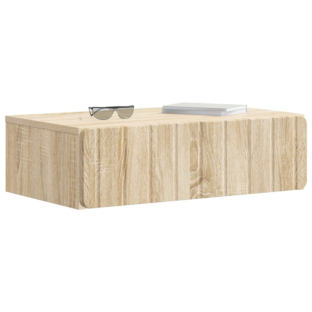 Væghængt Sideskab Sonoma-eg 59 x 34,5 x 17 cm Konstrueret træ