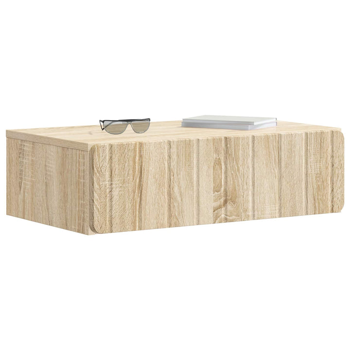 Væghængt Sideskab Sonoma-eg 59 x 34,5 x 17 cm Konstrueret træ