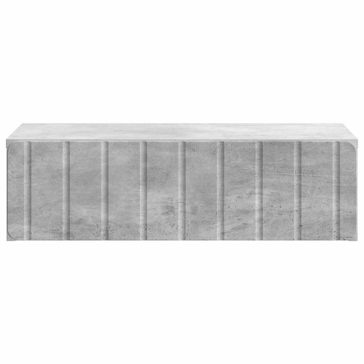 Væghængt Sideskab Betongrå 59 x 34,5 x 17 cm Konstrueret træ