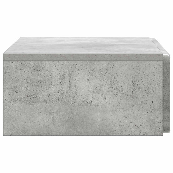 Væghængt Sideskab Betongrå 59 x 34,5 x 17 cm Konstrueret træ