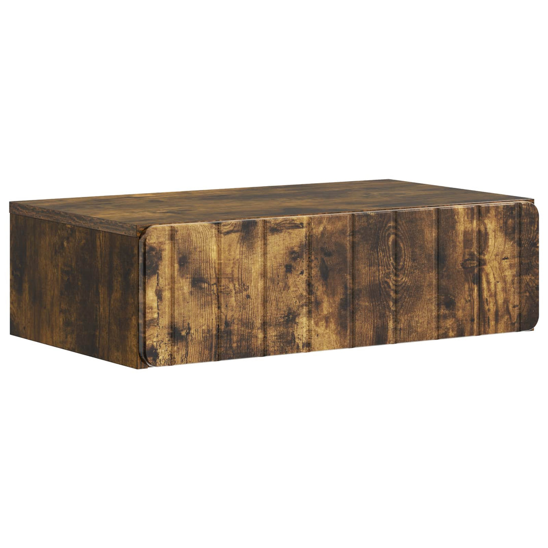 Væghængt Sideskab Røget eg 59 x 34,5 x 17 cm Konstrueret træ