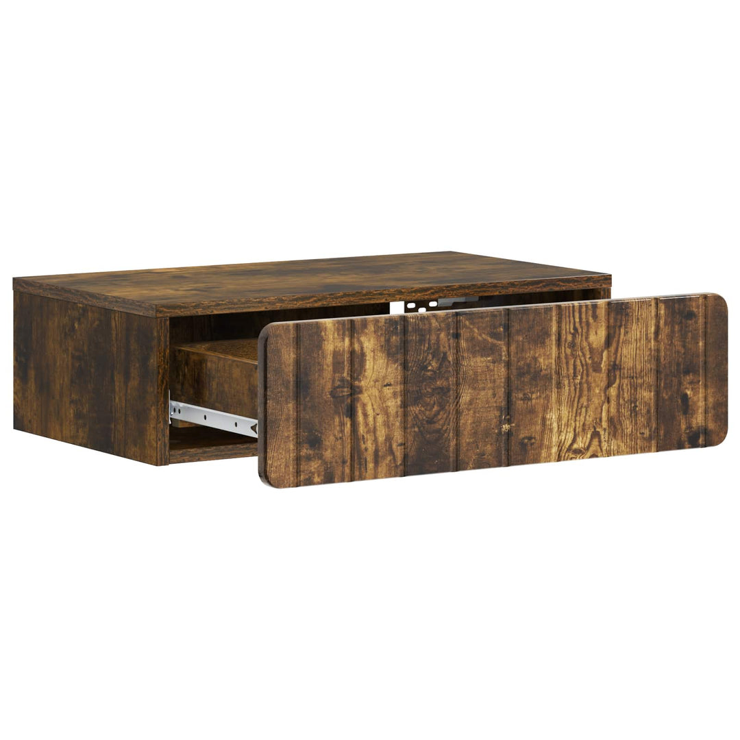 Væghængt Sideskab Røget eg 59 x 34,5 x 17 cm Konstrueret træ