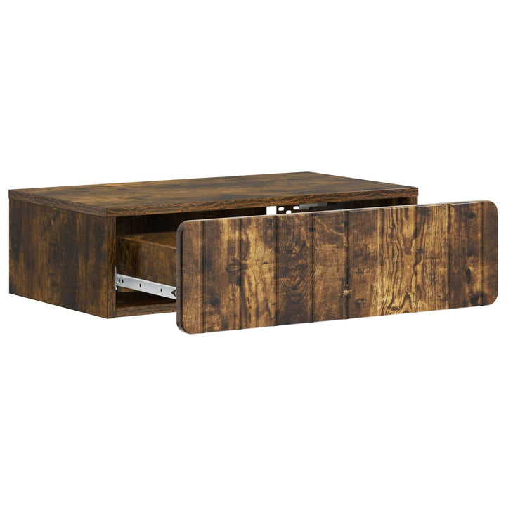 Væghængt Sideskab Røget eg 59 x 34,5 x 17 cm Konstrueret træ