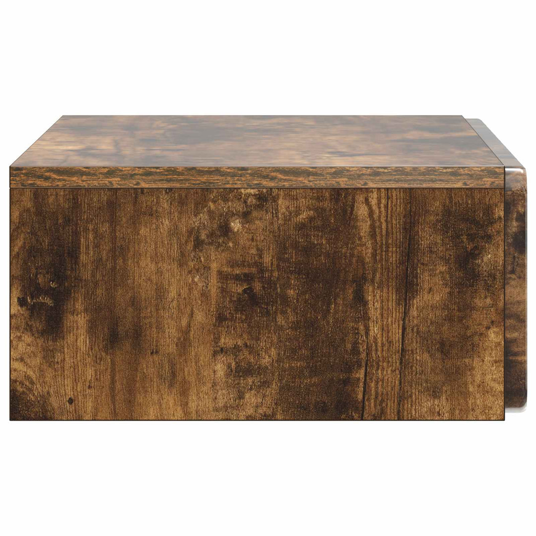 Væghængt Sideskab Røget eg 59 x 34,5 x 17 cm Konstrueret træ
