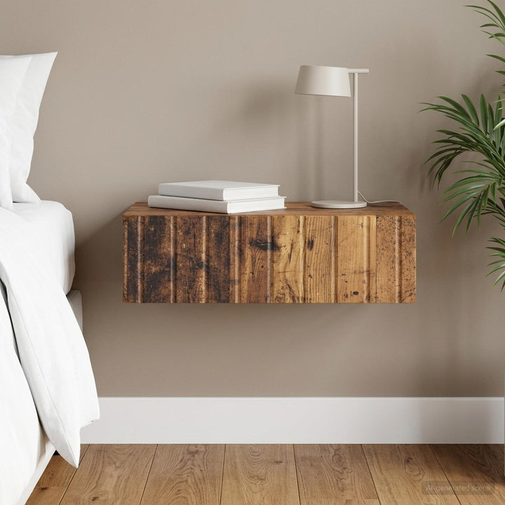 Væghængt Sideskab Gammelt træ 59 x 34,5 x 17 cm Konstrueret træ