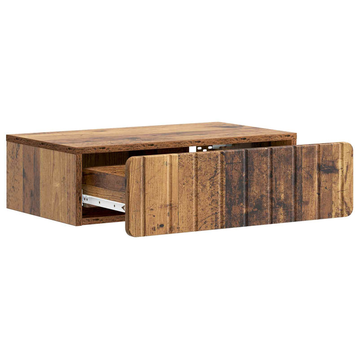 Væghængt Sideskab Gammelt træ 59 x 34,5 x 17 cm Konstrueret træ