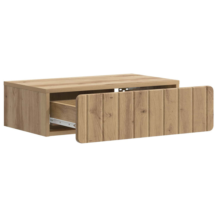 Væghængt Sideskab 59 x 34,5 x 17 cm Konstrueret træ Artisan-eg