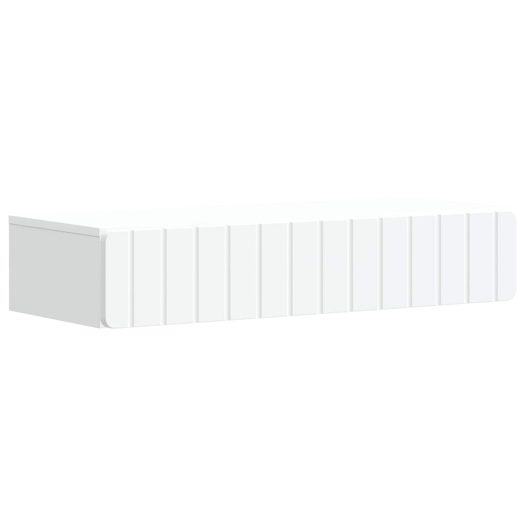 Væghængt Sideskab Hvid 87,5 x 34,5 x 17 cm Konstrueret træ