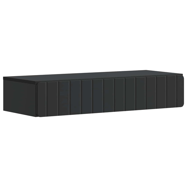 Væghængt Sideskab Sort 87,5 x 34,5 x 17 cm Konstrueret træ
