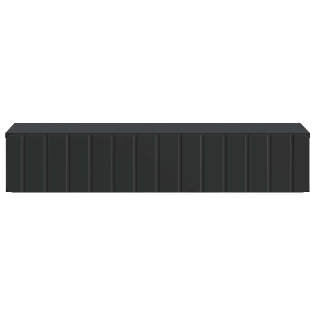 Væghængt Sideskab Sort 87,5 x 34,5 x 17 cm Konstrueret træ