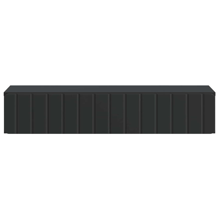 Væghængt Sideskab Sort 87,5 x 34,5 x 17 cm Konstrueret træ