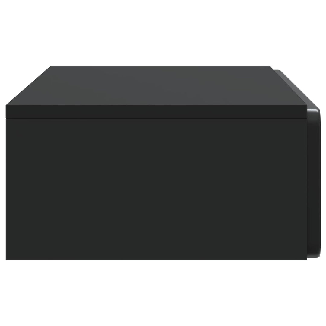 Væghængt Sideskab Sort 87,5 x 34,5 x 17 cm Konstrueret træ