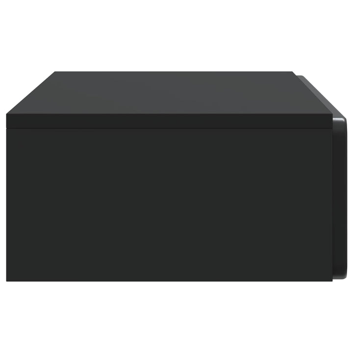Væghængt Sideskab Sort 87,5 x 34,5 x 17 cm Konstrueret træ