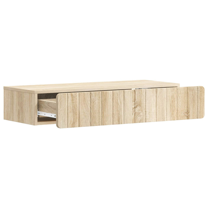 Væghængt Sideskab Sonoma-eg 87,5 x 34,5 x 17 cm Konstrueret træ