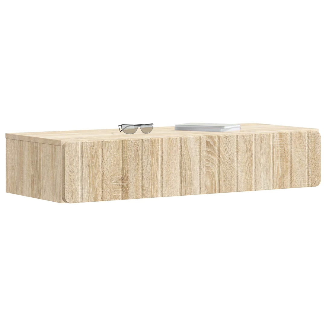 Væghængt Sideskab Sonoma-eg 87,5 x 34,5 x 17 cm Konstrueret træ