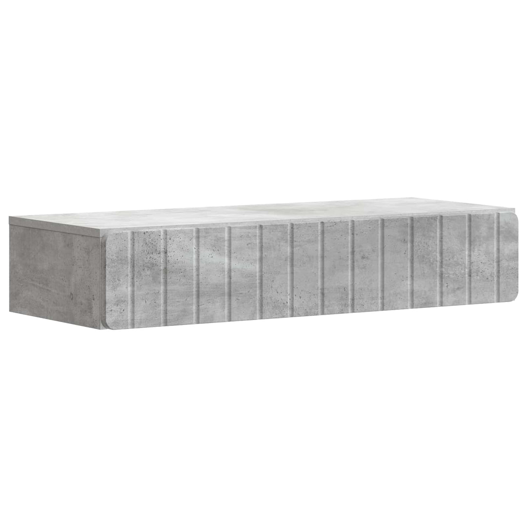 Væghængt Sideskab Betongrå 87,5 x 34,5 x 17 cm Konstrueret træ