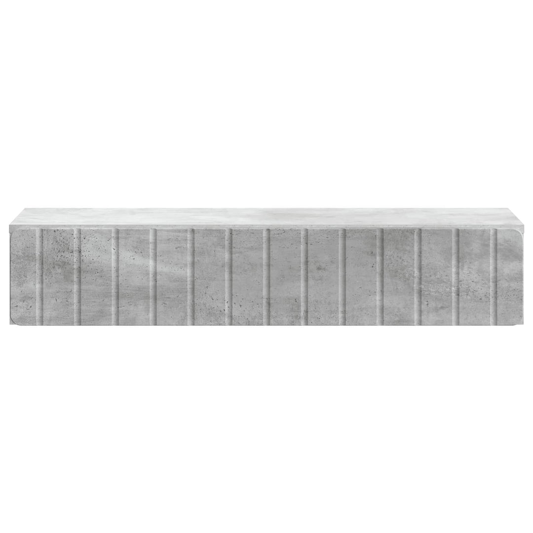 Væghængt Sideskab Betongrå 87,5 x 34,5 x 17 cm Konstrueret træ