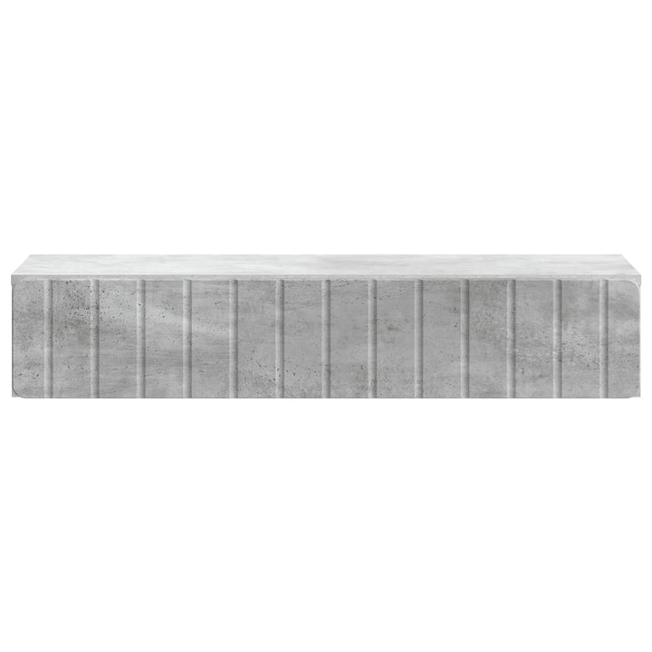 Væghængt Sideskab Betongrå 87,5 x 34,5 x 17 cm Konstrueret træ