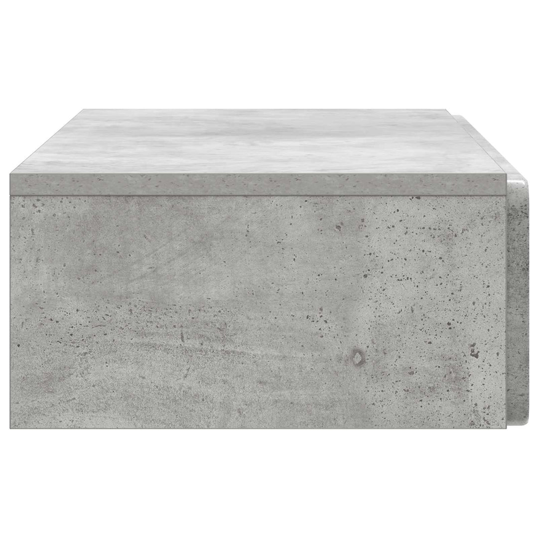 Væghængt Sideskab Betongrå 87,5 x 34,5 x 17 cm Konstrueret træ