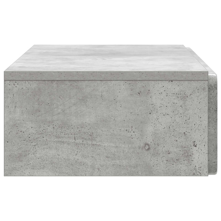 Væghængt Sideskab Betongrå 87,5 x 34,5 x 17 cm Konstrueret træ