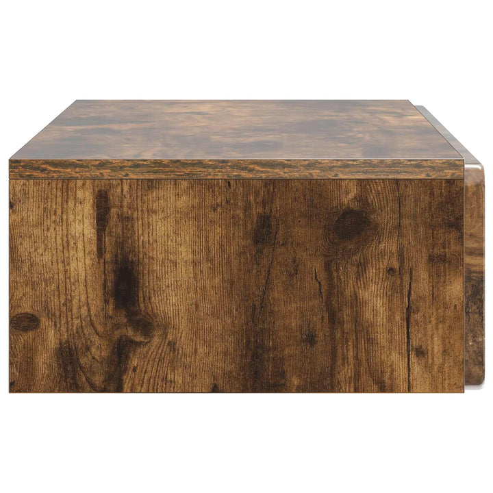 Væghængt Sideskab Røget eg 87,5 x 34,5 x 17 cm Konstrueret træ
