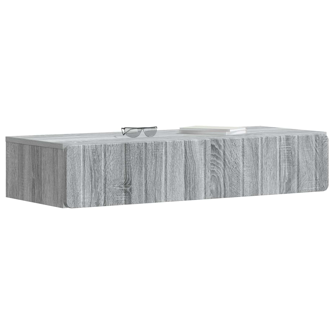 Væghængt Sideskab Grå sonoma-eg 87,5 x 34,5 x 17 cm