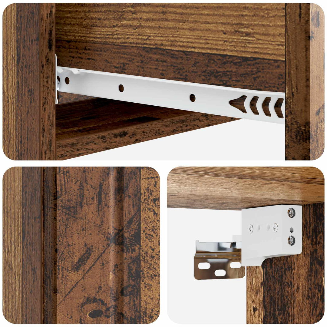 Væghængt Sideskab Gammelt træ 87,5 x 34,5 x 17 cm