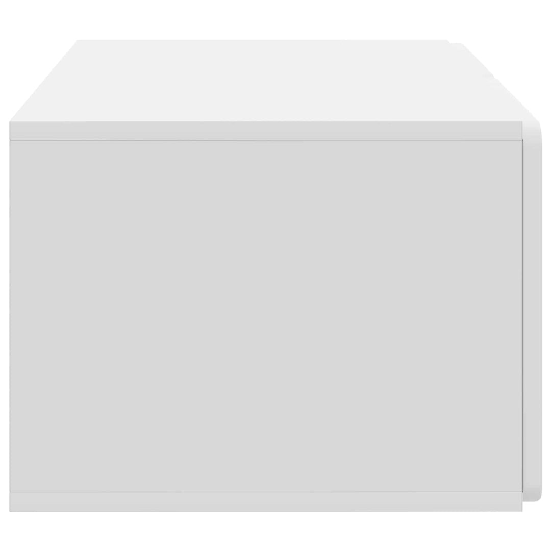 Væghængt TV-skab 59,5 x 41 x 30 cm Hvid Konstrueret træ