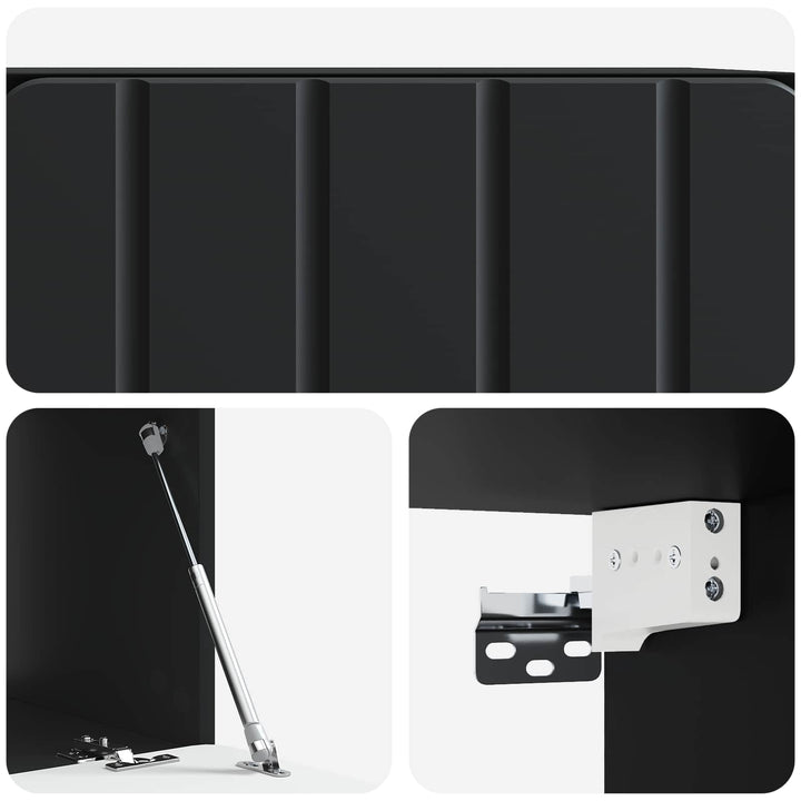 Væghængt TV-skab 59,5 x 41 x 30 cm Sort Konstrueret træ