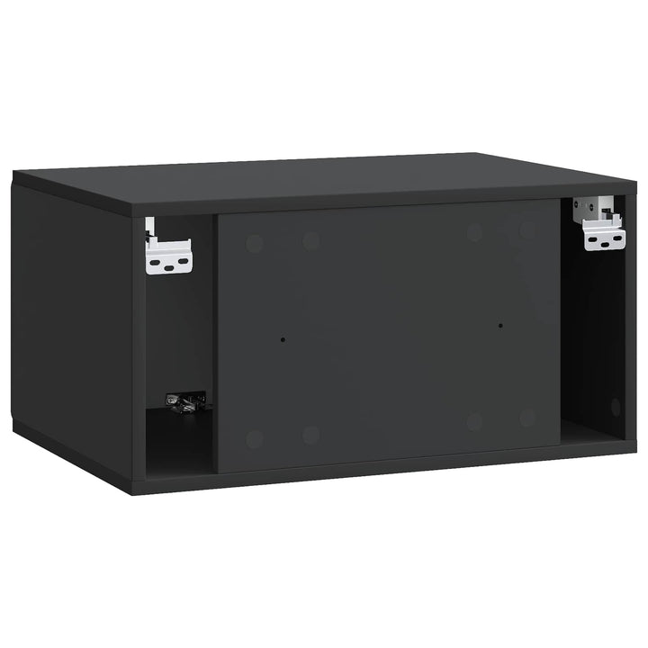 Væghængt TV-skab 59,5 x 41 x 30 cm Sort Konstrueret træ