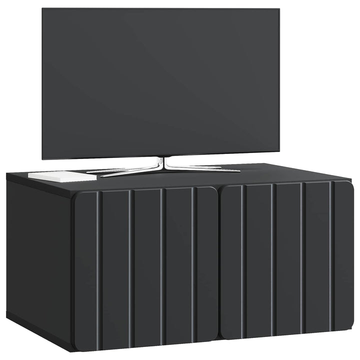 Væghængt TV-skab 59,5 x 41 x 30 cm Sort Konstrueret træ