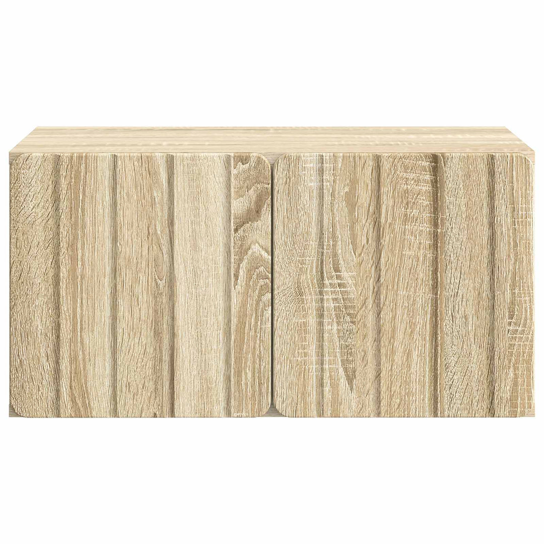 Væghængt TV-skab 59,5 x 41 x 30 cm Sonoma-eg Konstrueret træ