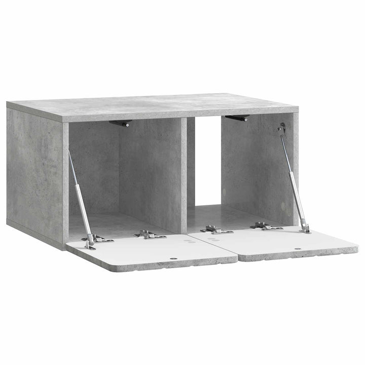 Væghængt TV-skab 59,5 x 41 x 30 cm Betongrå Konstrueret træ