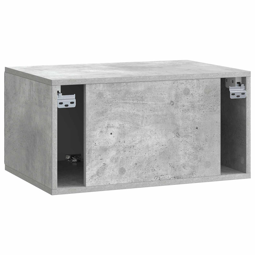 Væghængt TV-skab 59,5 x 41 x 30 cm Betongrå Konstrueret træ