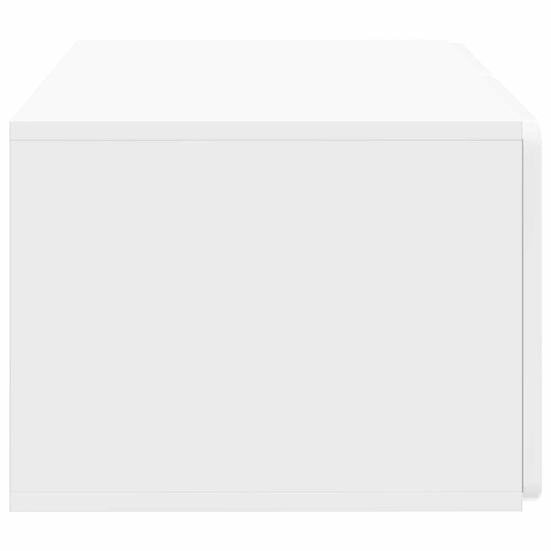 Væghængt TV-skab 59,5 x 41 x 30 cm Hvid højglans