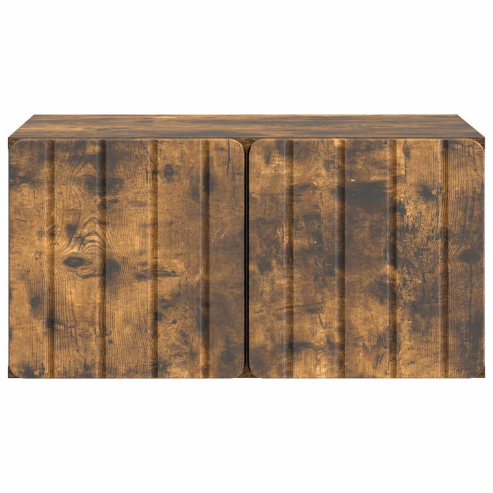 Væghængt TV-skab 59,5 x 41 x 30 cm Røget eg Konstrueret træ