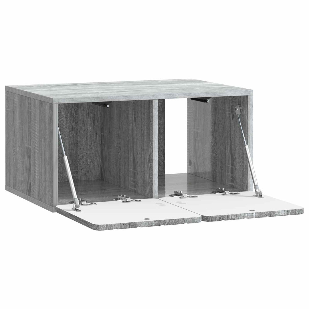 Væghængt TV-skab 59,5 x 41 x 30 cm Grå Sonoma Konstrueret træ
