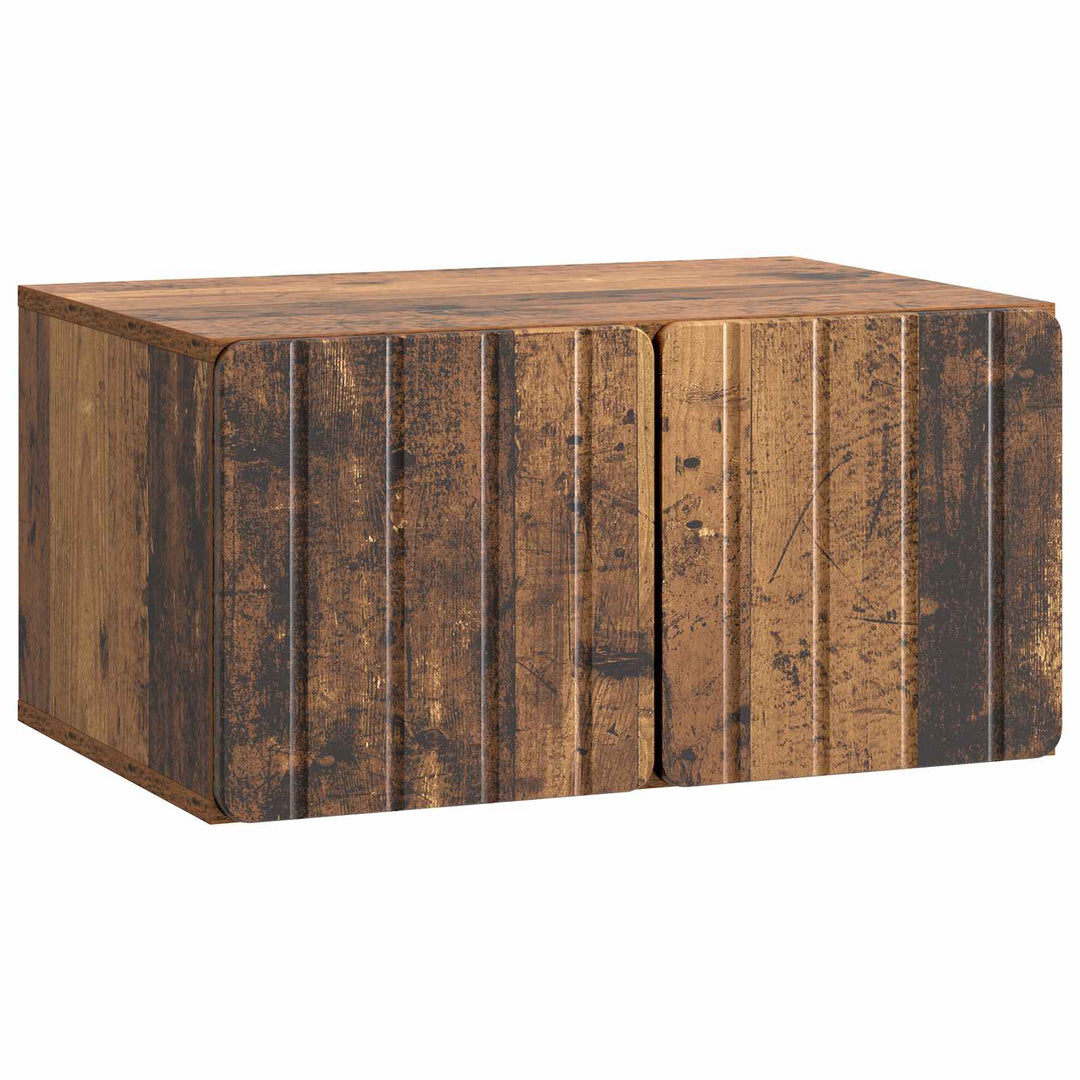 Væghængt TV-skab 59,5 x 41 x 30 cm Gammelt træ Konstrueret træ