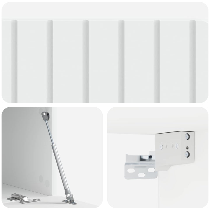 Væghængt TV-skab 78,5 x 41 x 30 cm Hvid Konstrueret træ