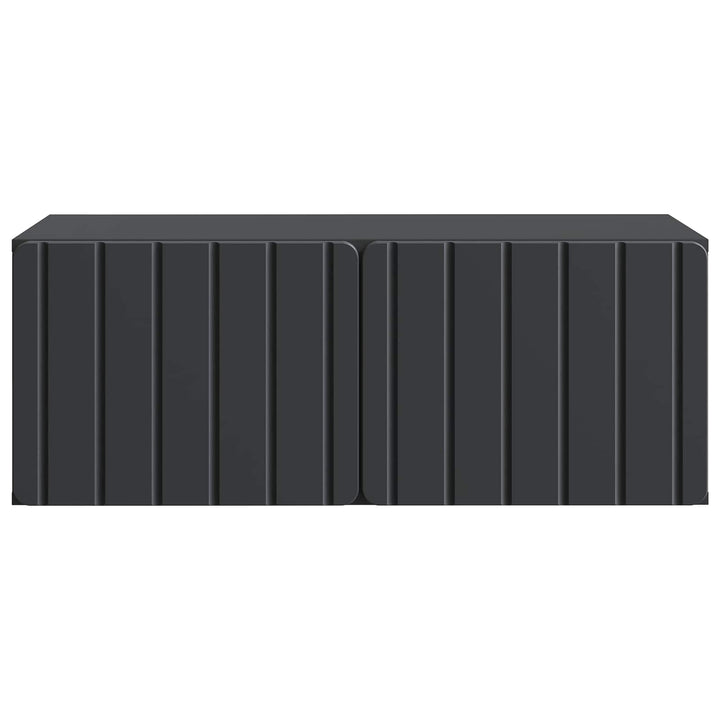 Væghængt TV-skab 78,5 x 41 x 30 cm Sort Konstrueret træ