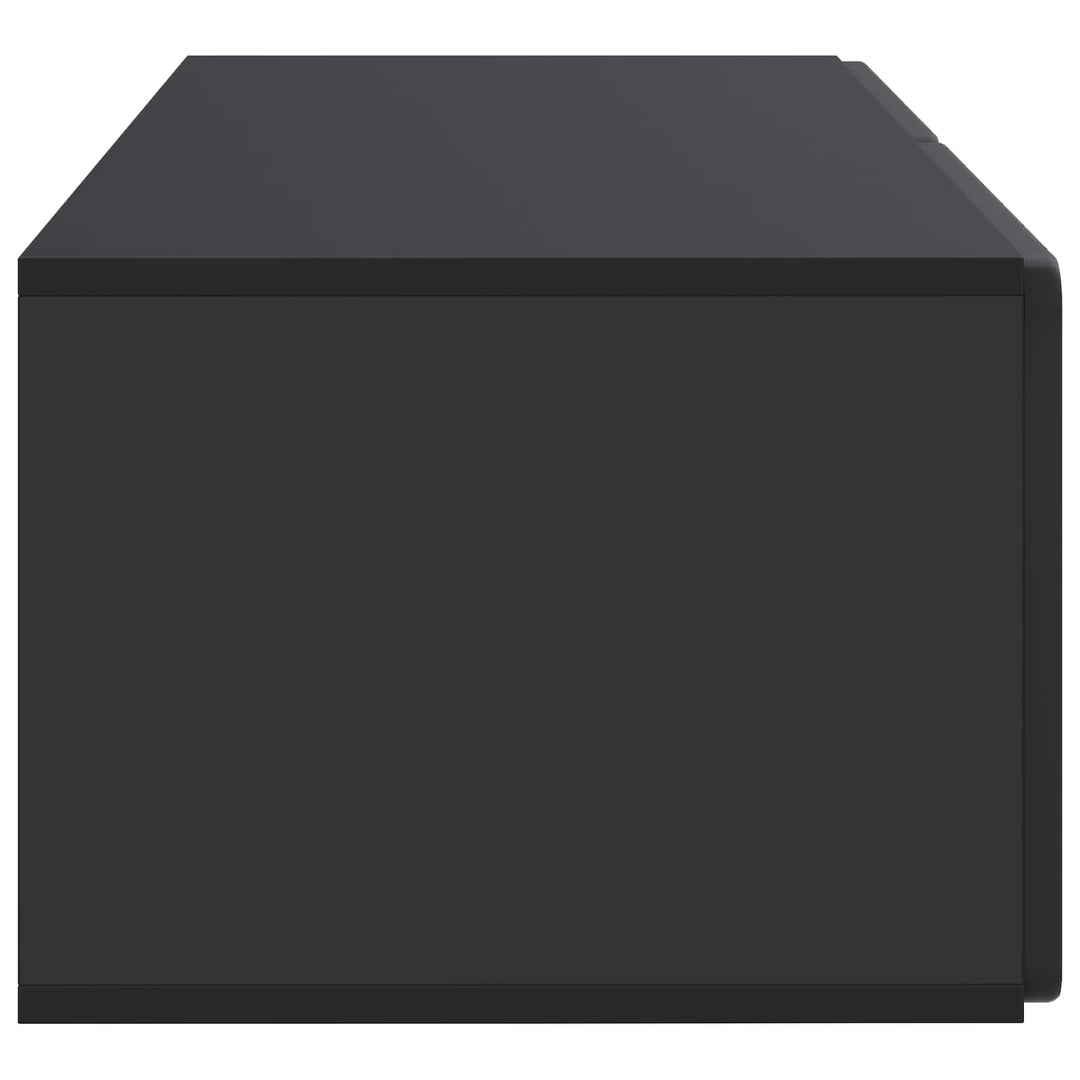 Væghængt TV-skab 78,5 x 41 x 30 cm Sort Konstrueret træ