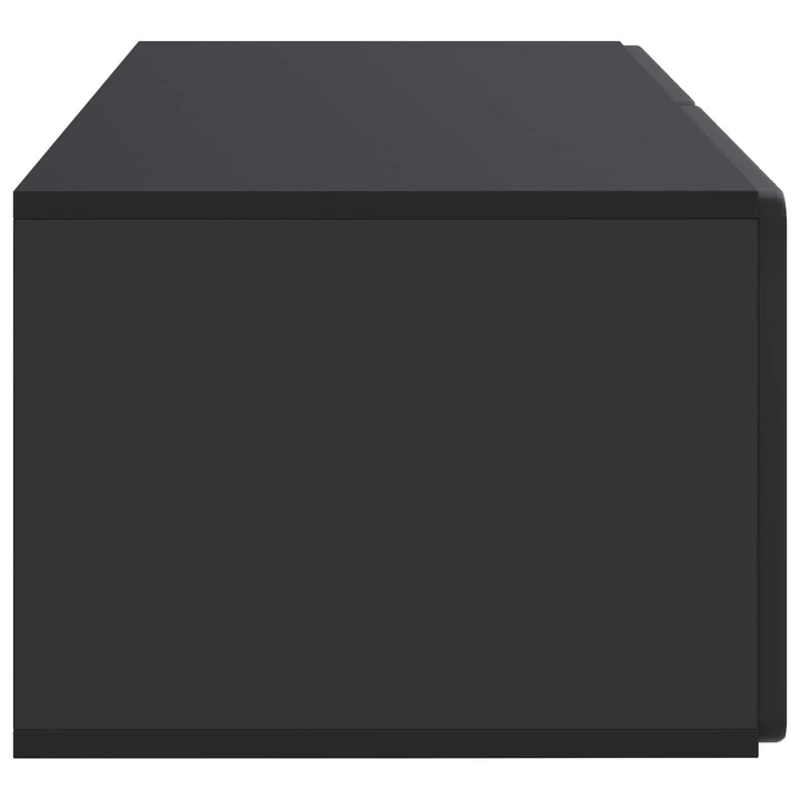 Væghængt TV-skab 78,5 x 41 x 30 cm Sort Konstrueret træ