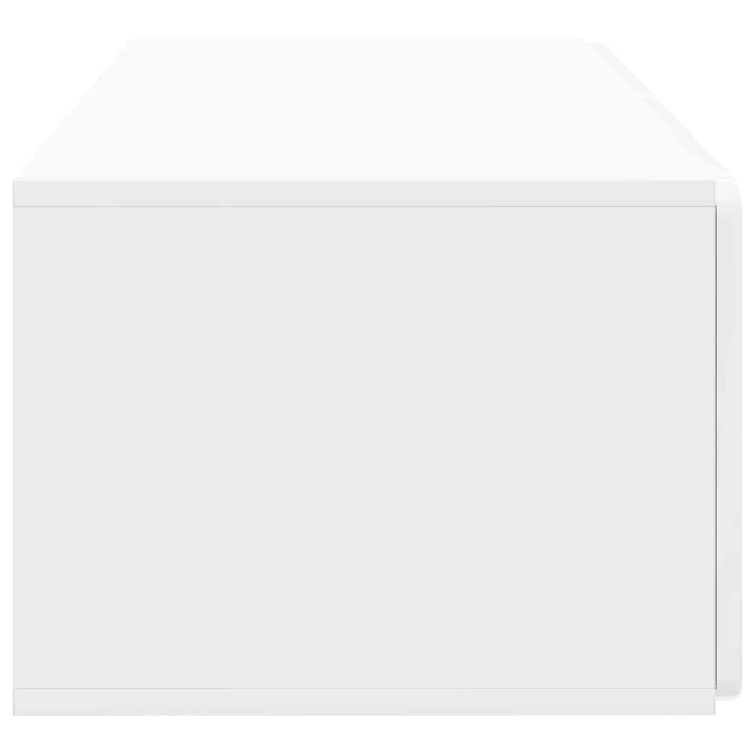 Væghængt TV-skab 78,5 x 41 x 30 cm Hvid højglans